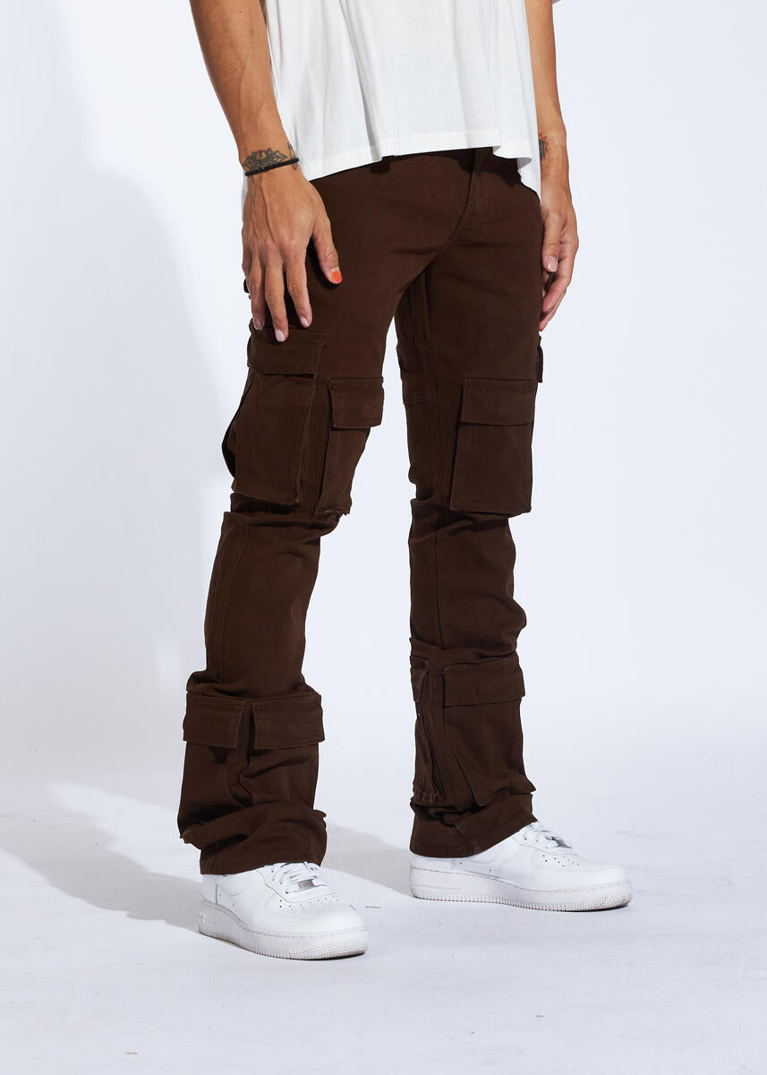 FISHER CARGO FLARE PANT 23-06 CRYSP DENIM