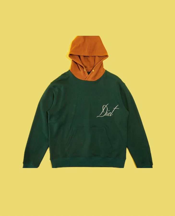 SCRIPT TWO TONE HOODIE D.S.M