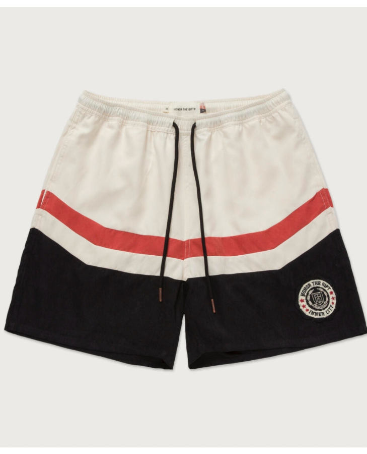 BRUSHED POLY TRACK SHORT HTG