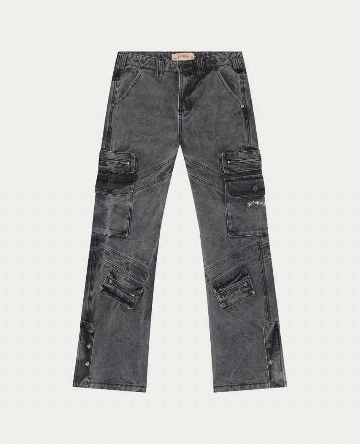 ROCKSTAR FLARE PREMIUM CARGO DENIM GODSPEED