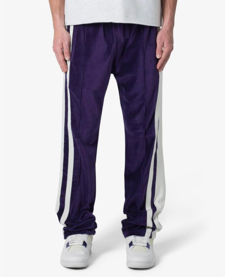 BAGGY VELOUR TRACK PANTS MNML