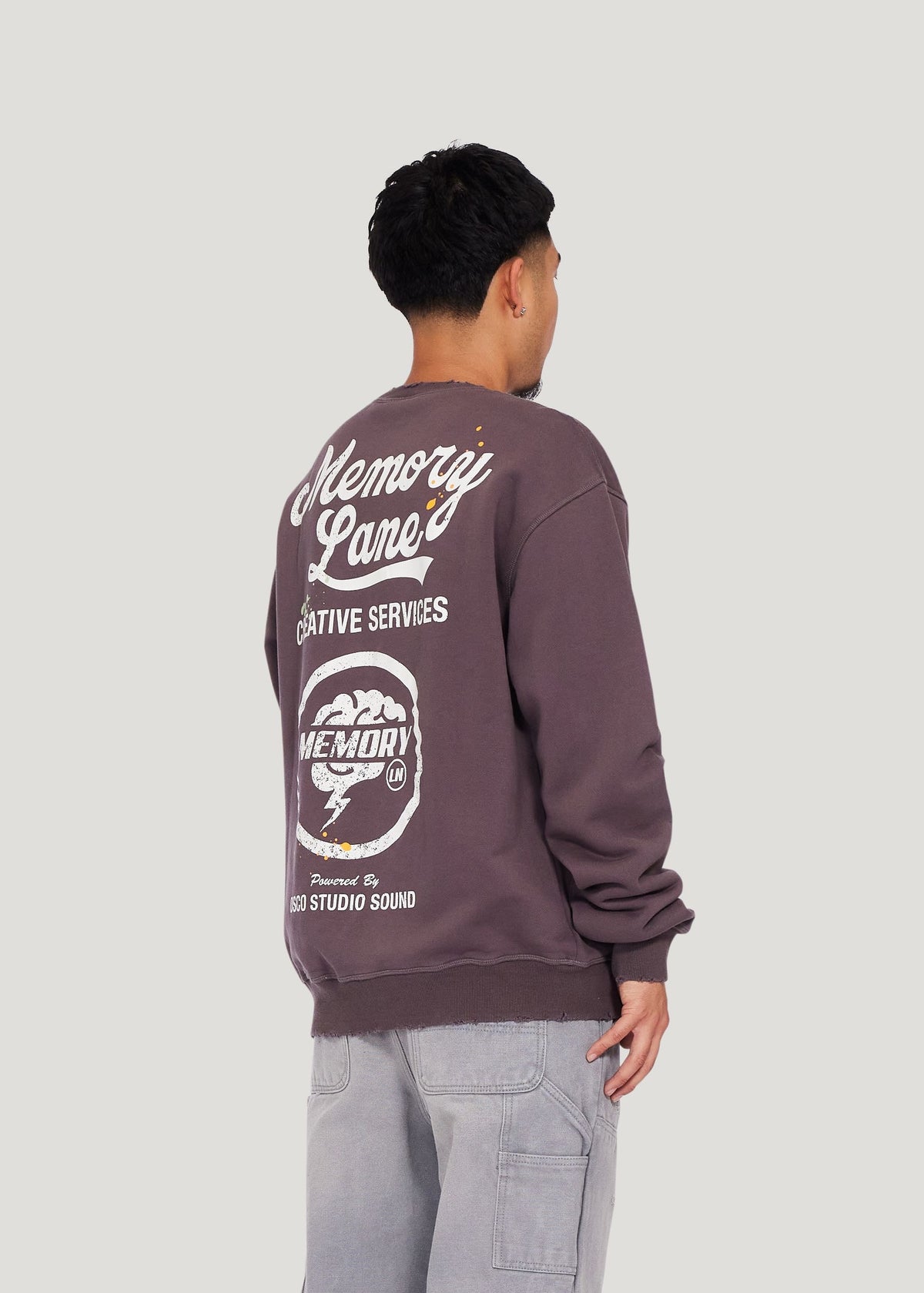 SERVICE SCRIPT CREWNECK MEMORY LANE