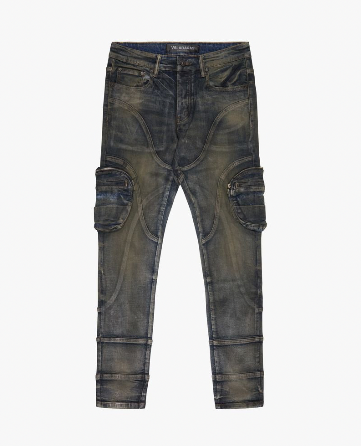 KNEEBOARD SKINNY JEAN VALABASAS