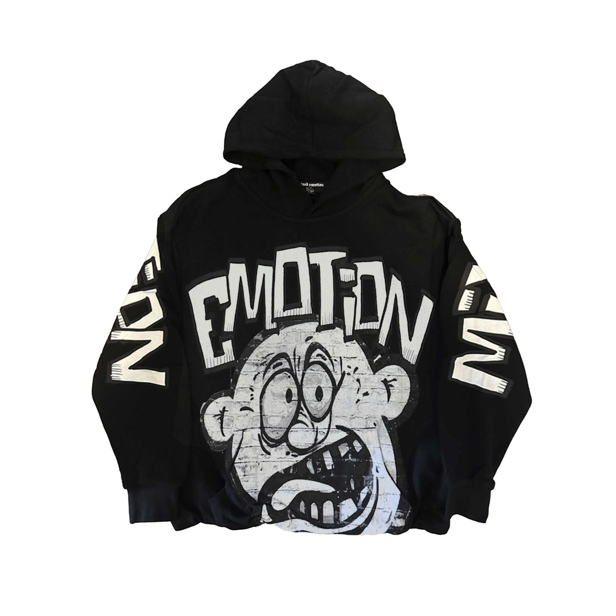 CROPPED MONSTER HOODIE MIXED EMOTION